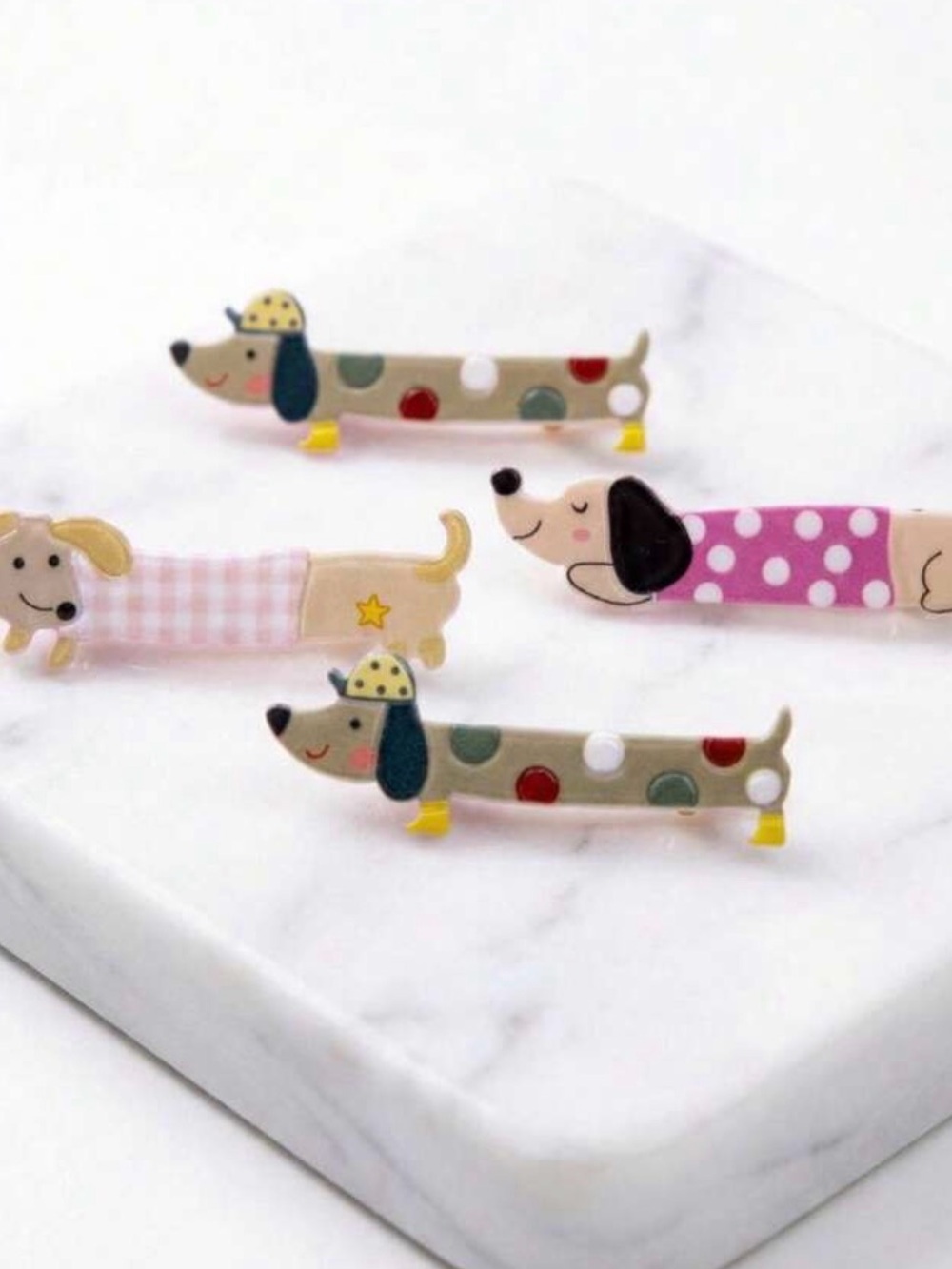 Set of 4 Dachshund Hair Clips – new - Picture 7 of 7